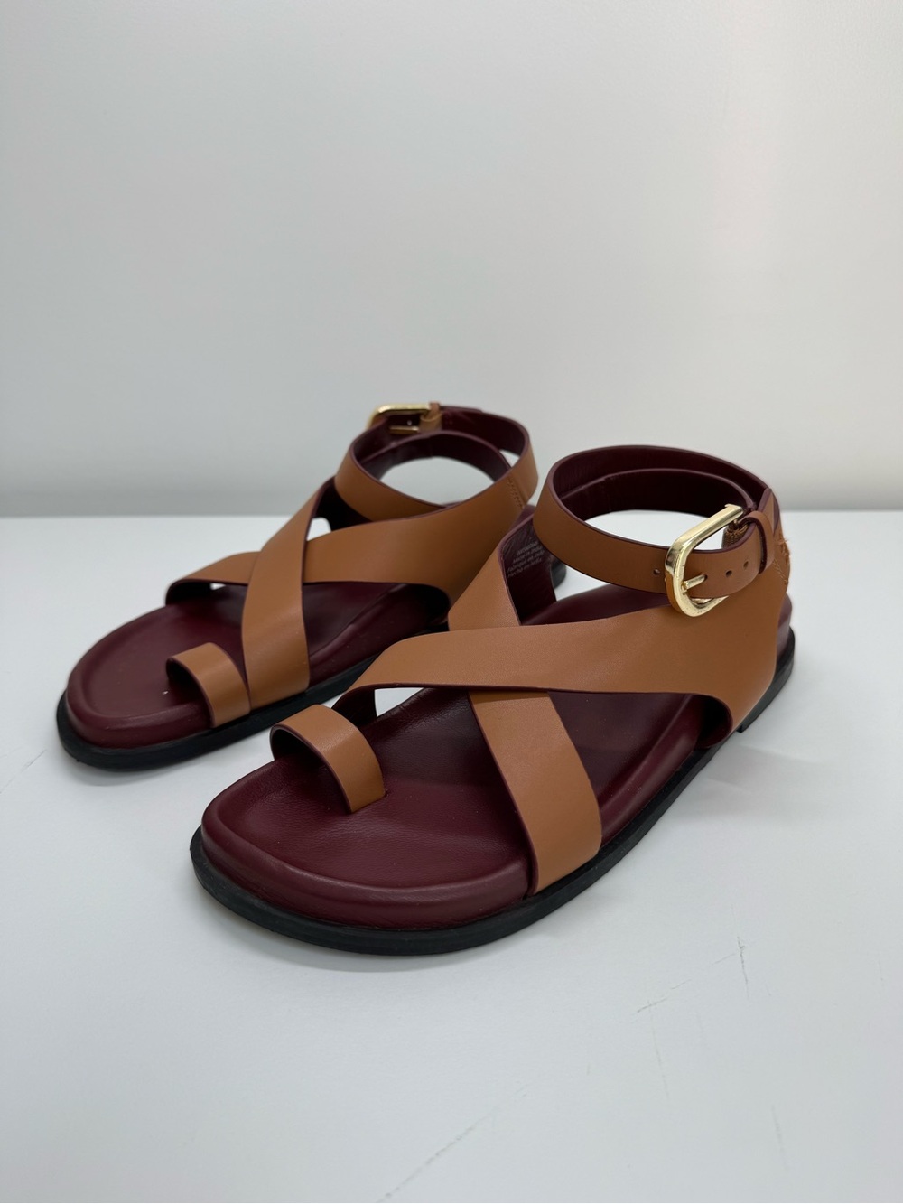 Free People Anya Criss Cross Footbed Sandals Women’s Size 7 Boho Summer Festival - Picture 6 of 14